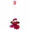 20 Inch Felt Mobile with Colorful Flower Fairies Handmade Wool Hanging Nursery Accessory